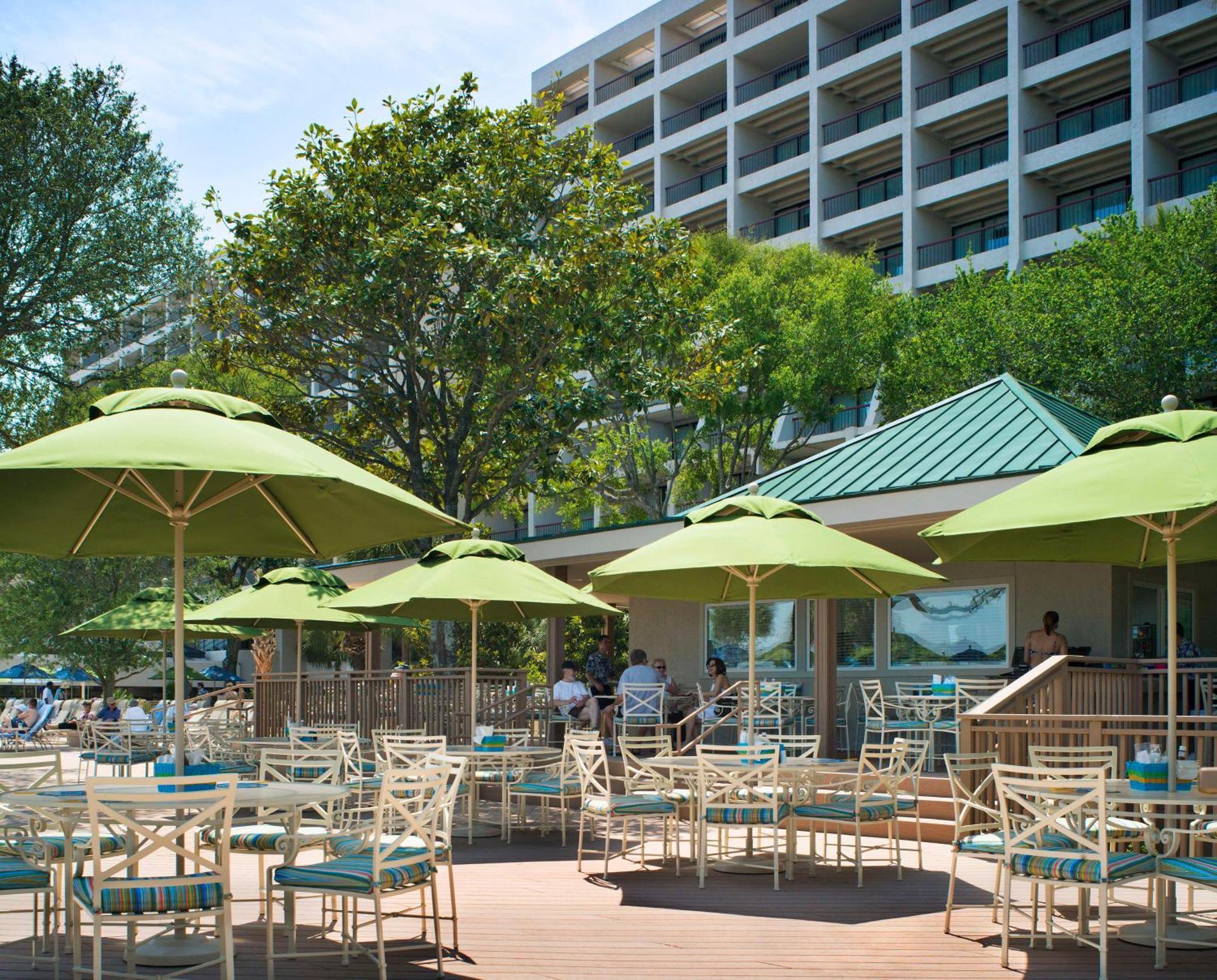 Hilton Beachfront Resort & Spa Hilton Head Island Bagian luar foto The Terrace
